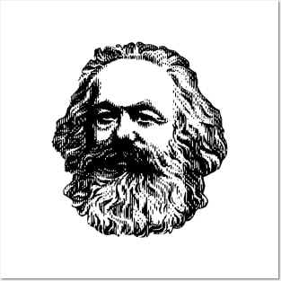 marx face Posters and Art